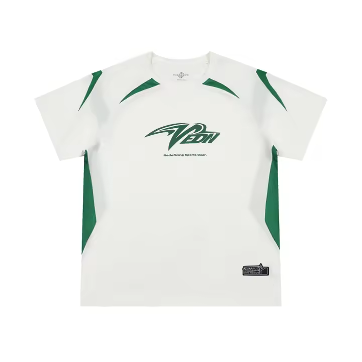 Camiseta De Verano Para Hombre Con Parches Sueltos Cuello Redondo Manga Corta Transpirable Ligera Y Secado Rápido Ropa Casual - 1