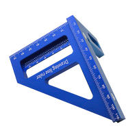 Regla De Triángulo De Miter De Aluminio Para Carpintería Precision Agujero Scribe Rectángulo Protractor De 45/90 Grados Para Madera - details 10