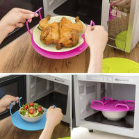 3Pcs Plato De Microondas Plegable 3-en-1 Multipropósito Cubierta De Alimentos Reutilizable Pila De Platos Para Microondas - details 3