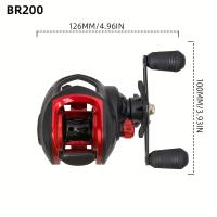 Carrete De Pesca GLS Max Drag 8KG Ratio De Engranajes 7.2:1 Metal 18+1BB Para Agua Dulce Y Salada Carrete De Caña De Pescar - details 5