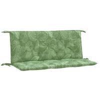 vidaXL Cojines para banco de jardín 2 uds tela 120x50x7 cm Color Antracita,  Gris,  Crema y mas Cojín Decorativo de Asiento Cojines de muebles de salon - details 4