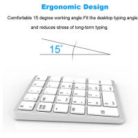 Teclado Numérico Inalámbrico 2.4GHz Recargable Para Contabilidad Financiera Para Laptop Computer Mini Estilo Sin Retroiluminación Interface USB - details 1