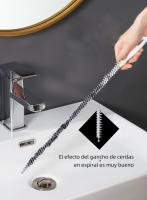 Limpieza De Grifos De Cocina Y Baño: Varillas Limpiador Flexible Para Desobstruir Tuberías Y Bendices De Desagüe Ecológicas 1/2pcs - details 6