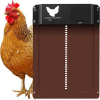 Porta Automática Para Ponedero Controlado Por Luz Y Pilas Impermeable Accesorio De Actualización Para Puerta De Casa De Mascotas - details 0