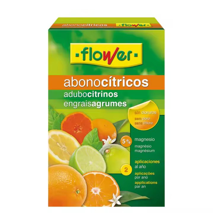 FLOWER ABONO CITRICOS NITRÓGENO+MAGNESIO+NO CLORUROS+FLORACIÓN+COLORACIÓN+DULZURA 2KG - 1
