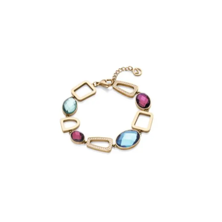 Pulsera Chic de acero en Ip dorado, cristales y circonitas VICEROY - 14088P01012 - 1