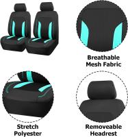 Funda del asiento delantero del automóvil, funda de almohada del asiento delantero del automóvil transpirable, accesorios de protección de almohadas del asiento del automóvil impermeables y cómodos, adecuados para autocaravanas, SUV、 Camión - details 1