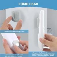 Ganchos Magnéticos De Almacenamiento Remotos Controlados 2/4/6 Unidades Adhesivos Para La Pared Para El Hogar Organizador De Espacio De Vivienda - details 3