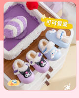 Zapatillas De Algodón Sanrio Para Niñas Auténticas Y Cálidas Con Forro De Terciopelo Antideslizante Zapatos De Algodón De Dibujos Animados Para Invierno - details 11
