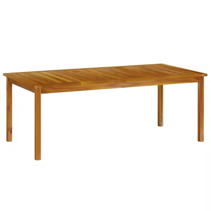 Mesa de Jardín de Madera maciza de Acacia 200x100x74 cm - 1