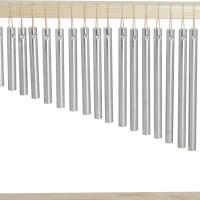 Acordeón De Viento De Madera Con Marco De Pie 20 Tonos Instrumento De Percusión Decorativo Con Palos Para Jardín Y Interiores Para Niños Y Adultos - details 4