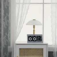 Cortina De Encaje Blanca Estilo Pastoral 1 Pieza Para Decoración De Ventana De Dormitorio Translúcida De Poliéster 100% - details 6