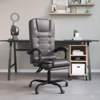 vidaXL Silla de oficina reclinable masaje cuero sintético en color Negro/Rosa/Gris y más | cómodas modernas ergonómicas para comedor cocina salón hogar - details 2