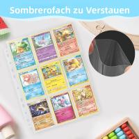 Cartera De Cartas De Colección Con 90 Bolsillos A4 Compatible Con Anillos De 2/3/4 Para Organización Y Protección De Tarjetas - details 3