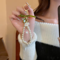 Llavero De Mujer Con Flor De Valenciano Verde PU Cuero Accesorio Para Coche Regalo De San Valentín Llavero De 1 Pieza - details 6