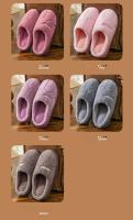 Zapatillas De Invierno Unisex Algodón Tacones Plano Antideslizantes Para Hombre Y Mujer Pantuflas De Plush Cálidas Para El Hogar Pareja - details 8