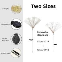 Luz Solar De Fuegos Artificiales LED Exterior Impermeable Con 8 Modos De Iluminación Decoración Festiva De Estrella DIY Luz Fairy Para Jardín - details 11