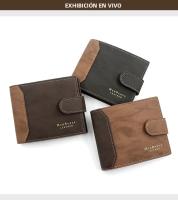 Cartera Corta Para Hombre De Cuero PU De Alta Calidad Porta Tarjetas Y Fotos Pequeña Monedero 3-Plegable Estilo Slim - details 18