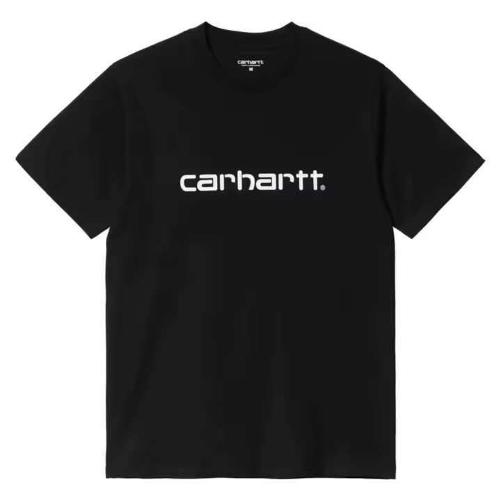 Camiseta de Manga Corta Carhartt WIP S/S Script para hombre en color negro - 1