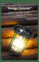 Lámpara De Camping LED Con Sensor De Movimiento Y Recarga Solar Portátil Para Tienda De Montarías Y Senderismo 3 Velocidades De Ahorro De Energía - details 2
