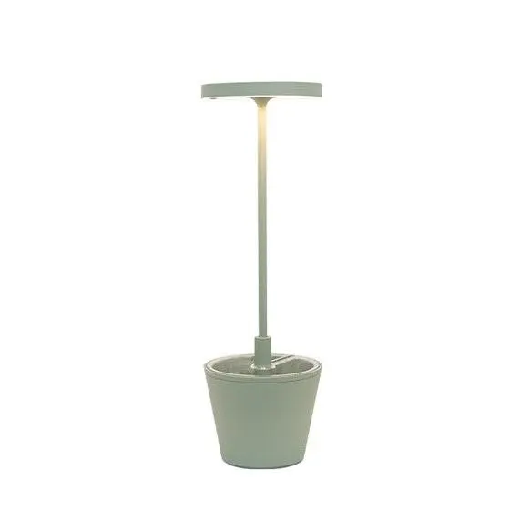 Azafrán Poldina Reverso Salvia-Lámpara de Mesa Led H35cm - 1