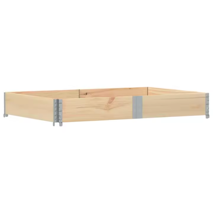 vidaXL Jardinera de madera maciza de pino 150x100 cm Color Marrón,  Negro,  Gris y mas - 1