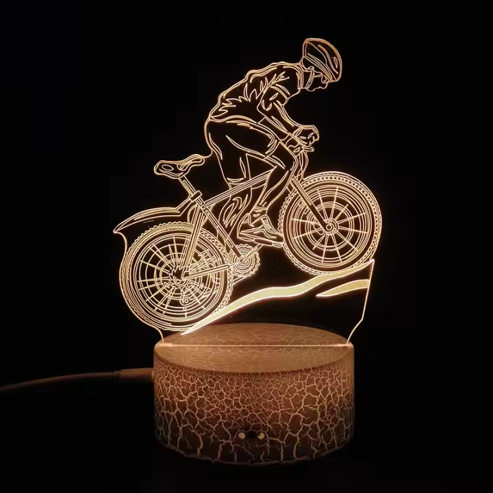Lámpara De Noche LED USB Nighdn Para Bicicleta De Montaña Luz De Mesa Cambio De Color 16 Con Control Remoto Decoración De Habitación Regalo De Cumpleaños Para Niños Y Hombres - 1