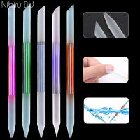 Set De 5 Piezas De Pusheadores De Cutículas De Vidrio Doble Cara Herramientas De Uñas Y Pies Reutilizables Para Manicura Y Pedicura - details 0