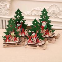 Adornos Navideños De Madera Para Árbol De Navidad Decoración De Escritorio Atmosfera De Año Nuevo Regalos Divertidos Y Ecológicos - details 1