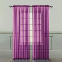 Cortinas De Vidrio Transparentes De Color Sólido Para Boda Estilo Lujo Fácil De Instalar Productos Domésticos Cortinas De Ventana Con Encaje - details 1