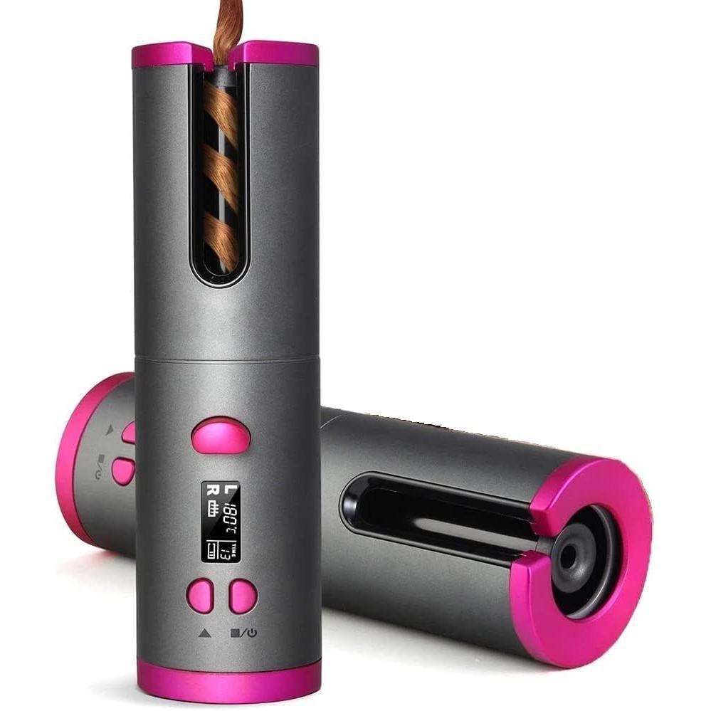 Rizador de pelo automático, 2025 inalámbrico, restricción de pelo, con batería integrada, Ceramic Professional carga USB y portátil para viajes por todo el mundo