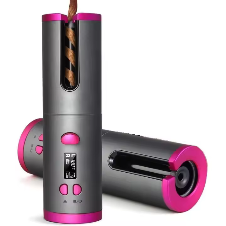 Rizador de pelo automático, 2025 inalámbrico, restricción de pelo, con batería integrada, Ceramic Professional carga USB y portátil para viajes por todo el mundo - 1