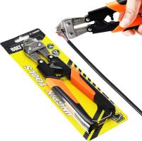 Cortadores de pernos, alicates de Corte de cable de Servicio pesado de 8 pulgadas, Alicates con Resort con empuñadura de Goma suave y moda, Short facilmente candados, alambre de púas, alambre Grueso - details 1