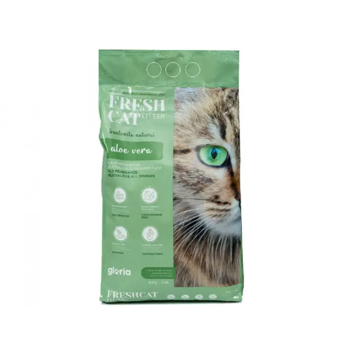 Gloria Arena Aglomerante Fresh Cat Litter Bentonita Aloe Vera 10 Kg - 1