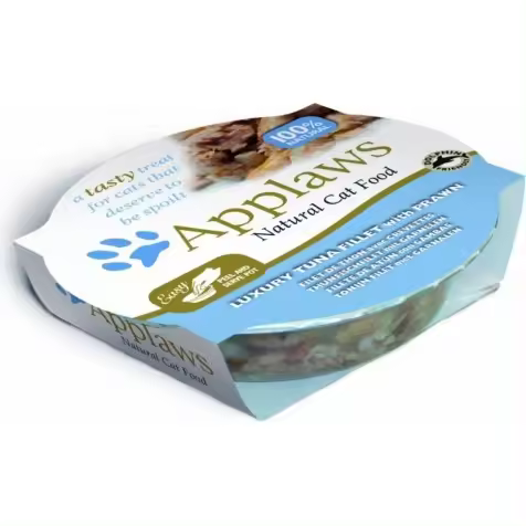 Applaws Tarrina Gatos Adultos Filete Atún Y Gambas - 10 Unidades - 600 Gr - 1