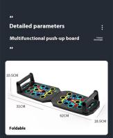 Tablero De Empuje Con 2 Bandas De Resistencia Y Saltarotes Durable PP Material Para Entrenamiento De Pecho Y Gimnasio - details 9