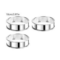 3pcs Anillos De Hornear De Acero Inoxidable No Adherente Molde Para Muffin Y Crumpet Versátiles Para Tartas Y Pasteles Herramientas De Pastelería - details 8