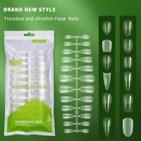 Set De Uñas Postizas De Acrílico Transparentes Fully 120pcs/bag Tamaño Mixto Para Ballet Y Ocasiones Especiales - details 0