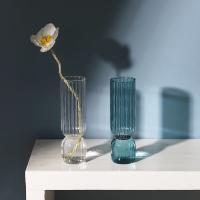 Vaso De Cristal Transparente Con Rayas Para Flores Y Planta Pot De Cultivo En Agua Decoración De Mesa Para Bodas Y Fiestas - details 4