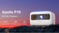 ULTIMEA Apollo P10 Proyector portátil, 300 ANSI, decodificación 1080P, 720P nativo, WiFi de 2.4GHz/5GHz, enfoque eléctrico, corrección de distorsión, compatible con laptops, Switch, Android/iOS/Windows/Mac Duplicación de pantalla - details 0