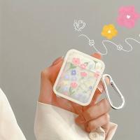 Funda De Silicona Para Airpods 2 1 3 Y pro Pintura De Flor De Aceite Protección Para Altavoces Con Estilo Artístico - details 1
