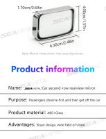 BLALION 2Pcs Espejo De Visión Lateral Para Coche Adjustments De Ángulo HD Vidrio Convexo Espejo Retrovisor Para Estacionamiento Negro Amplio Ángulo De Visión - details 12
