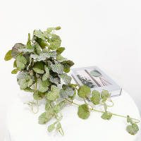 Planta Artificial De Pared Scindapsus 40-70cm Hojas De Hierba Falsa De Seda Para Decoración De Jardín Y Hogar Vines De Begonia Y Pino Fern - details 3