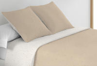 Mommata Colcha Bouti Bordada Reversible Beige Bicolor. - details 2