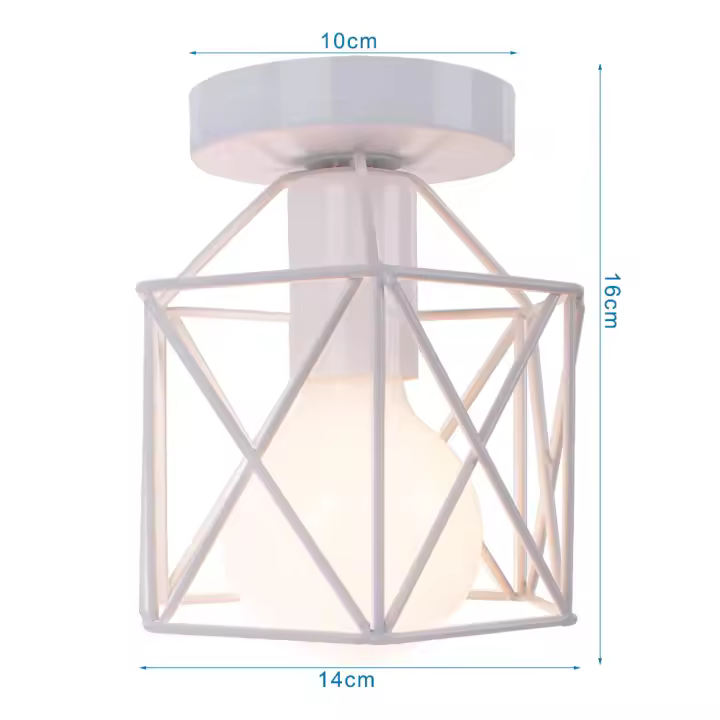 Luz De Techo LED Blanca Moderna Nórdica Para Decoración De Habitaciones Y Cocinas Estilo Industrial Vintage Loft Apto Para Dormitorio Sala De Estar Cocina - 1