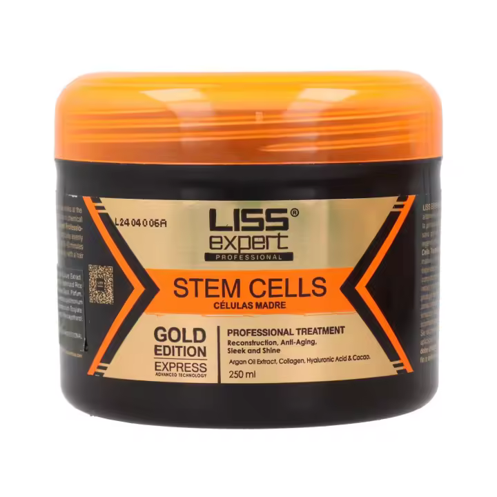 Liss expert alisante stem cells gold edition 250 ml, alisante y tratamiento gold con poder allamente regenerador. - 1