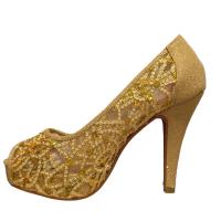 Zapatos Tacones Mujer Elegantes Dorado Plata Negro Fiesta - details 1