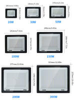 Luz De Inundación LED IP66 Impermeable 220V 10W 20W 30W 50W 100W 150W 200W 300W Spot Para Jardín Calle Puerta Muralla Exteriores - details 2