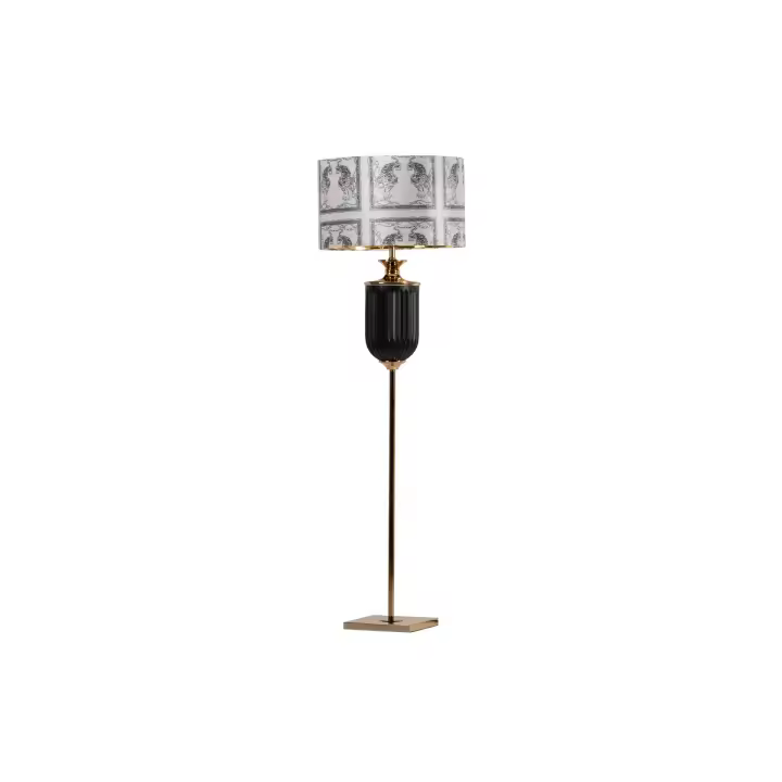 Adda Home - Lámpara de Suelo Cristal Leon 50x50x165 Cm - Diseño Moderno y Elegante - 1