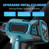 Bomba inflable inalámbrica con pantalla Digital, bomba de aire eléctrica portátil para coche, de 18V batería Makita, herramienta neumática sin batería，Inflación rápida，Bomba inflable - details 3